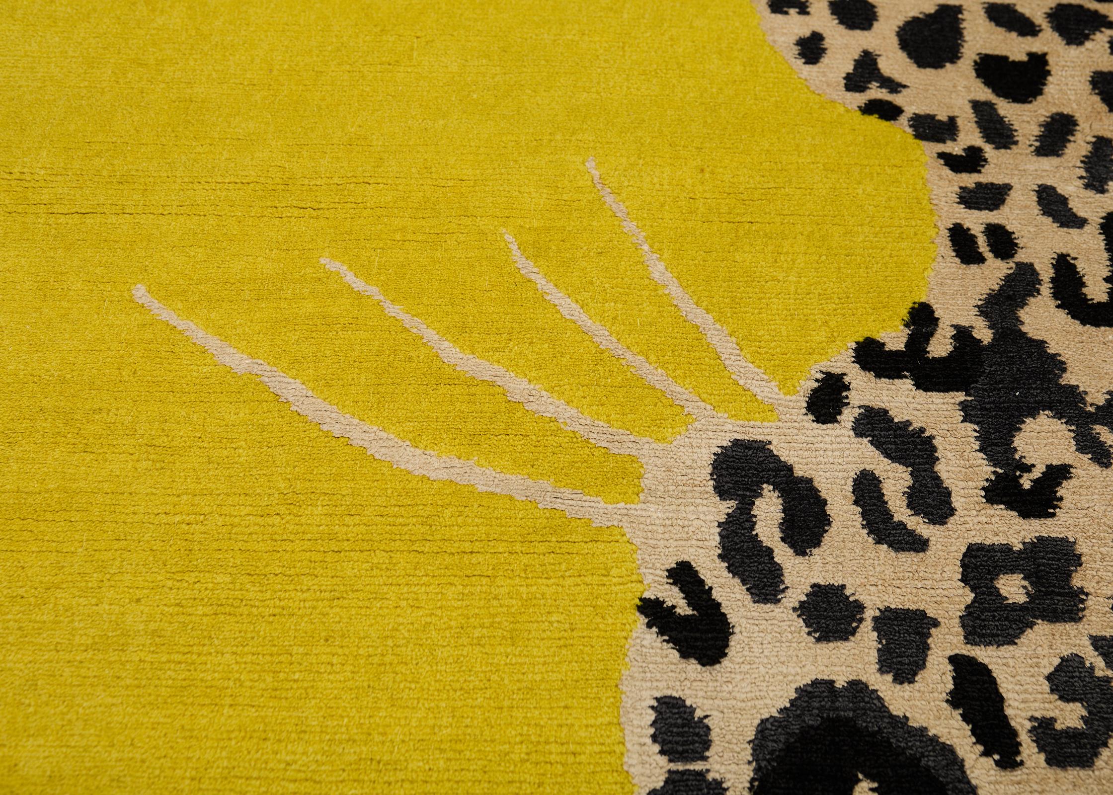 Diane Von Furstenberg Double Climbing Leopard-Teppich 13'W x 13'L im Angebot 3