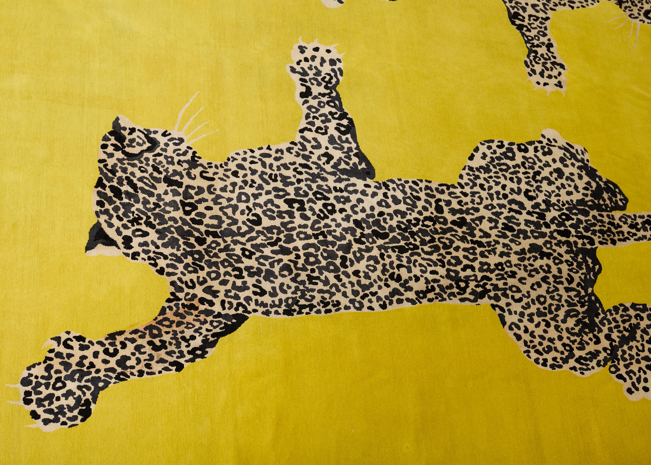 Diane Von Furstenberg Double Climbing Leopard-Teppich 13'W x 13'L im Angebot 6