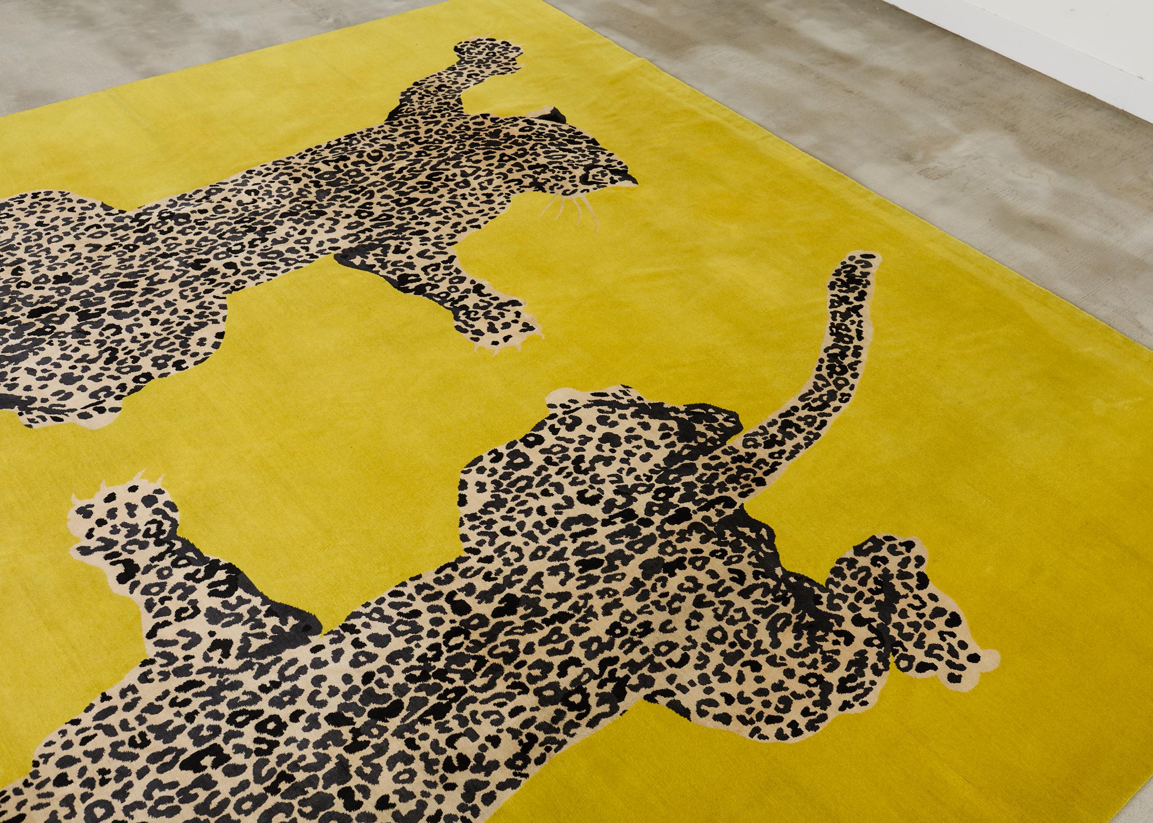 Diane Von Furstenberg Double Climbing Leopard-Teppich 13'W x 13'L im Angebot 7