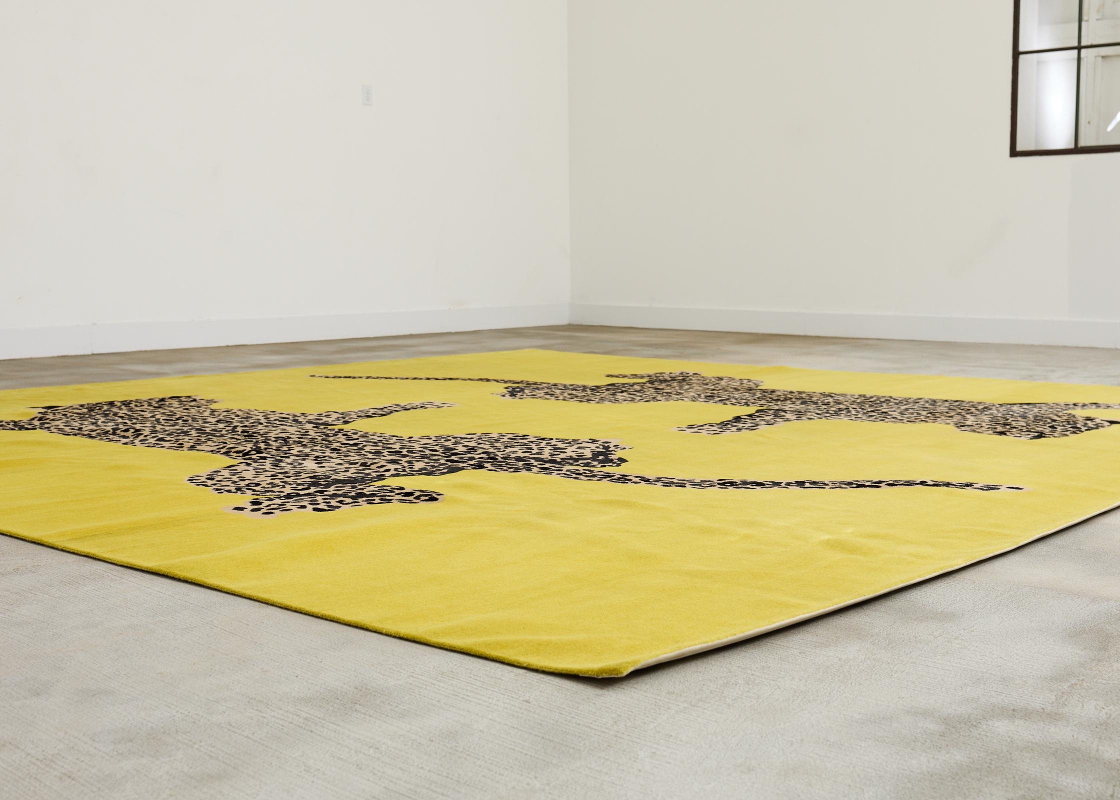 Diane Von Furstenberg Double Climbing Leopard-Teppich 13'W x 13'L im Angebot 10
