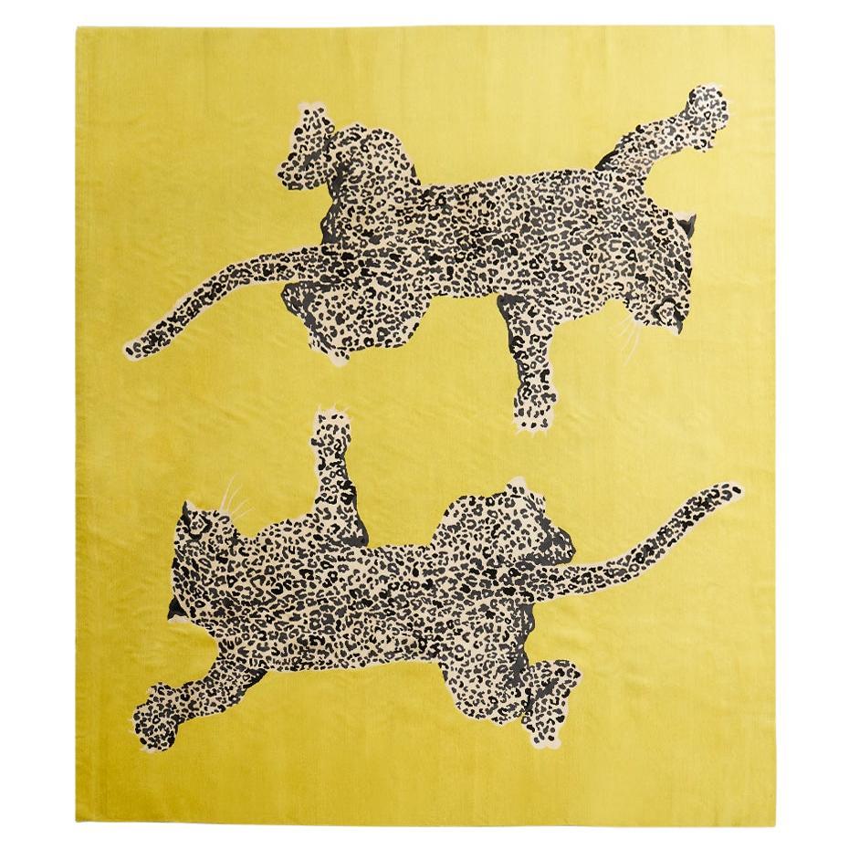 Tapis léopard à double inclinaison Diane Von Furstenberg 13'W x 13'L