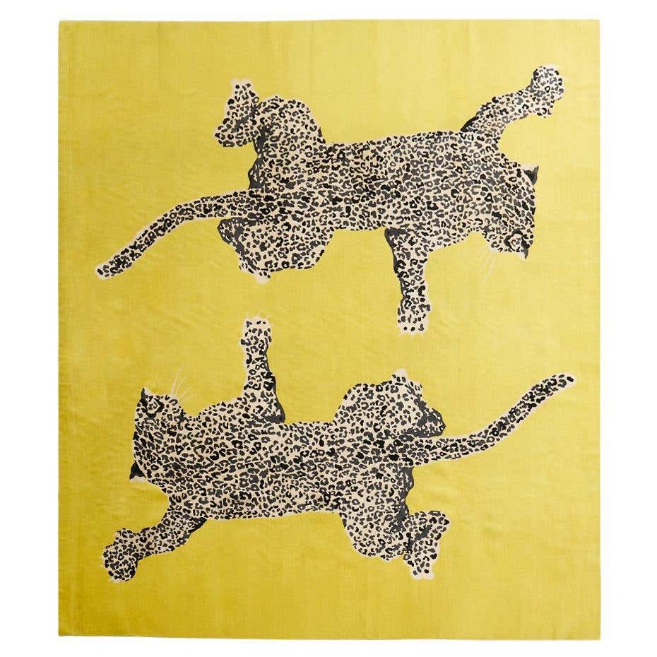 Diane Von Furstenberg Double Climbing Leopard Rug 13'W x 13'L For Sale ...