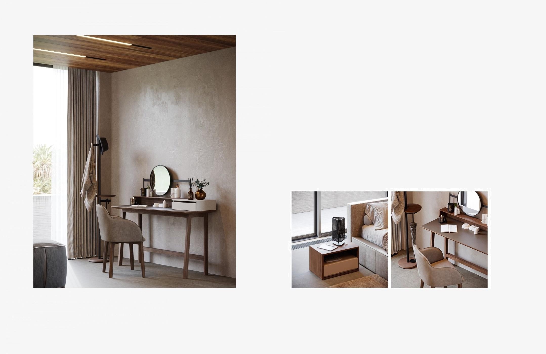 Fait main Table/bureau sur mesure en laque noire matte-versatile, design minimaliste en vente