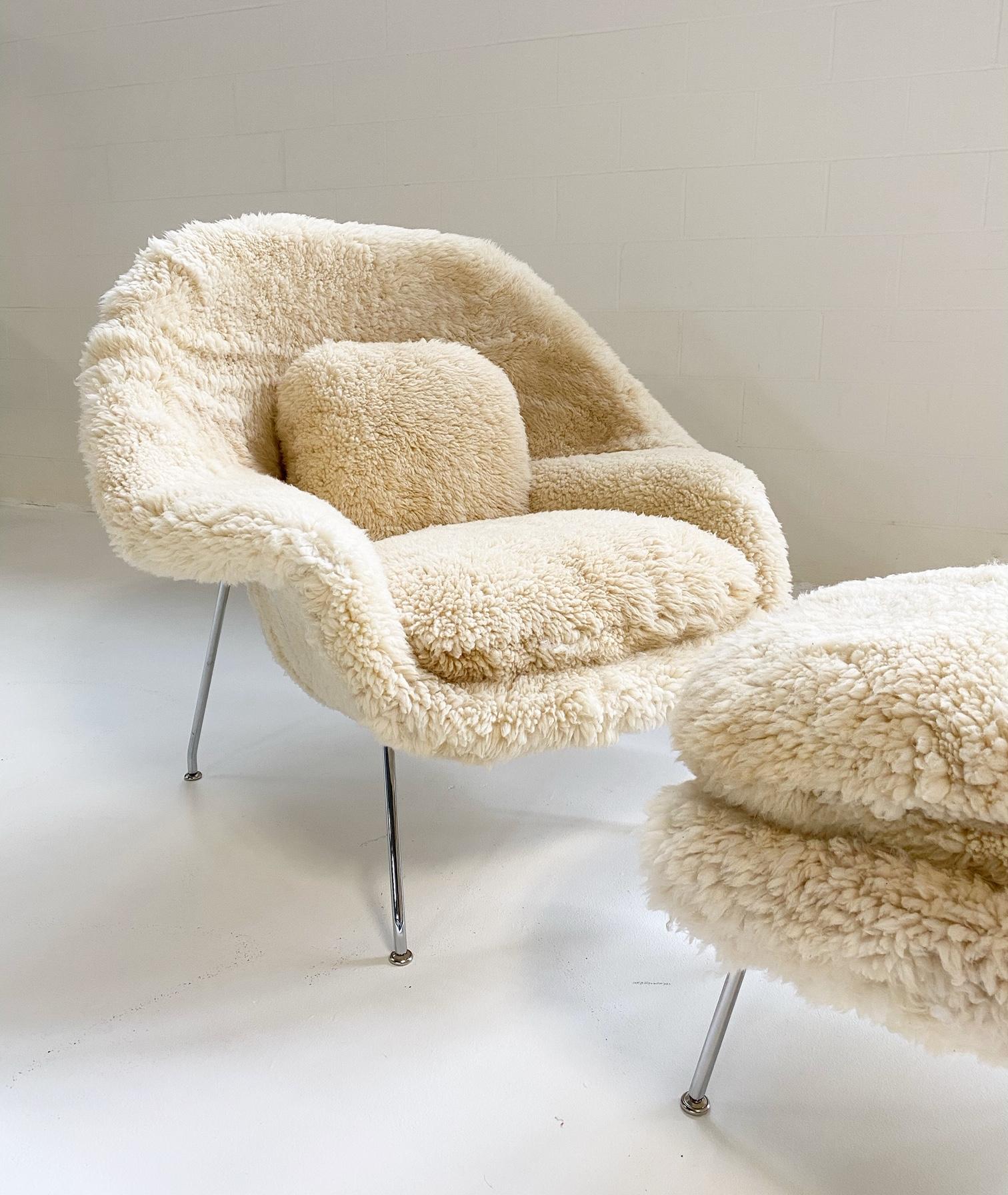 sheepskin womb chair