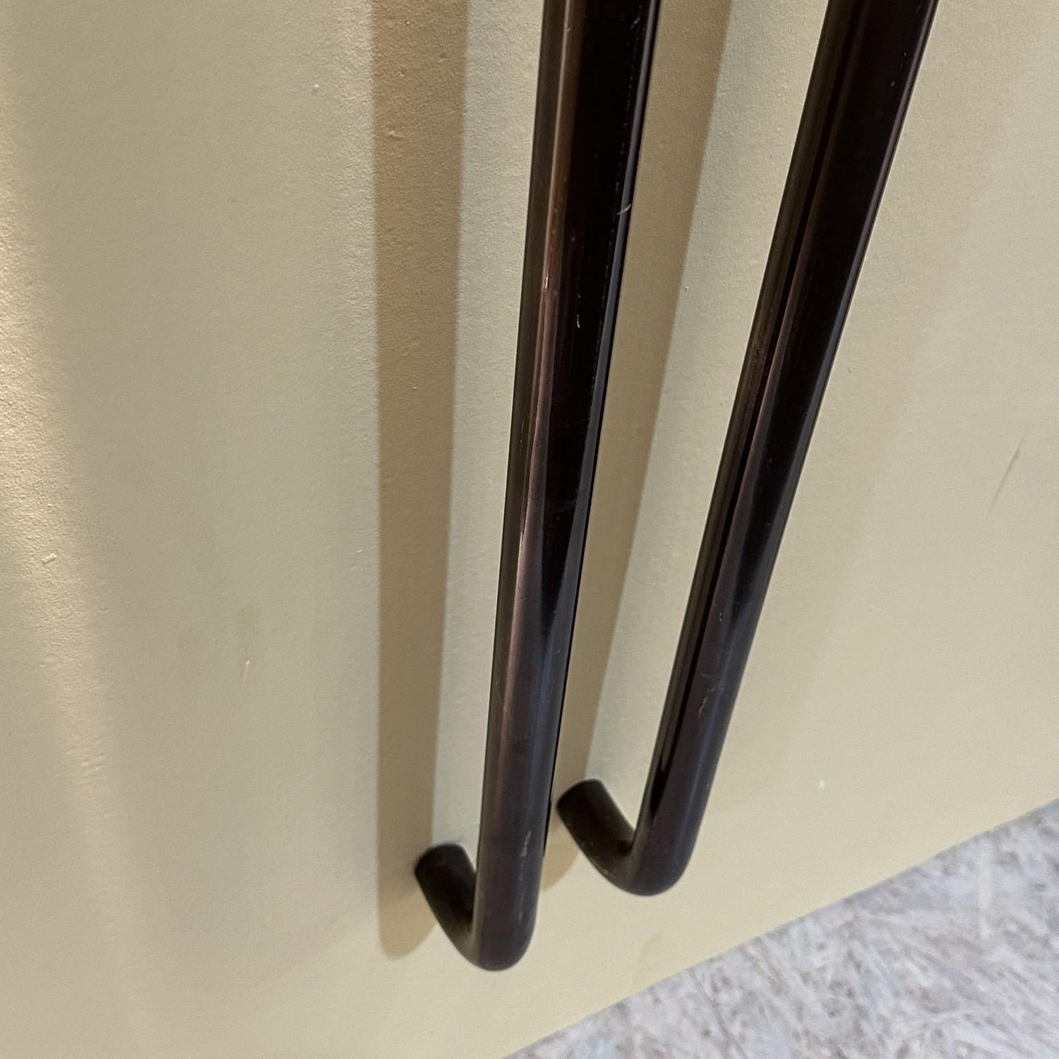 Bespoke Elongated Tubular Push & Pull Brass 1960s Double Door Handles For Sale 4