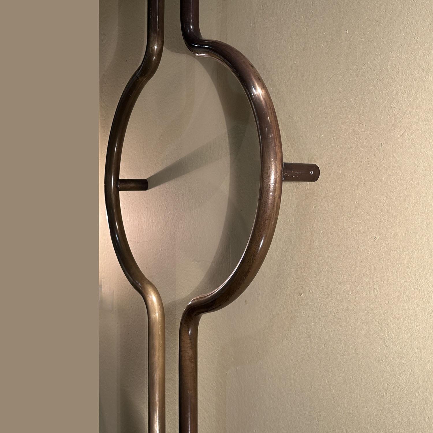 Bespoke Elongated Tubular Push & Pull Brass 1960s Double Door Handles For Sale 5