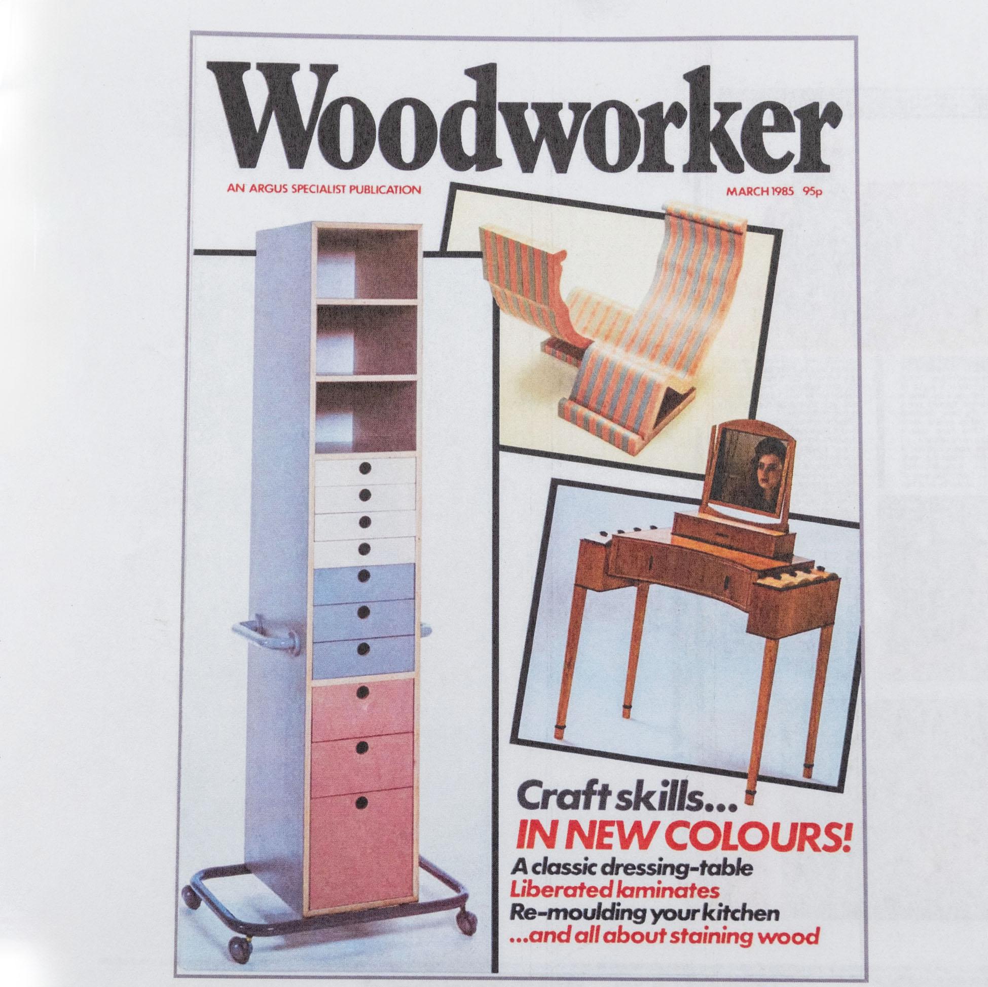 XX secolo Tavolino da toeletta su misura in legno di platano e ebano inglese Art Deco Revival 1984 in vendita