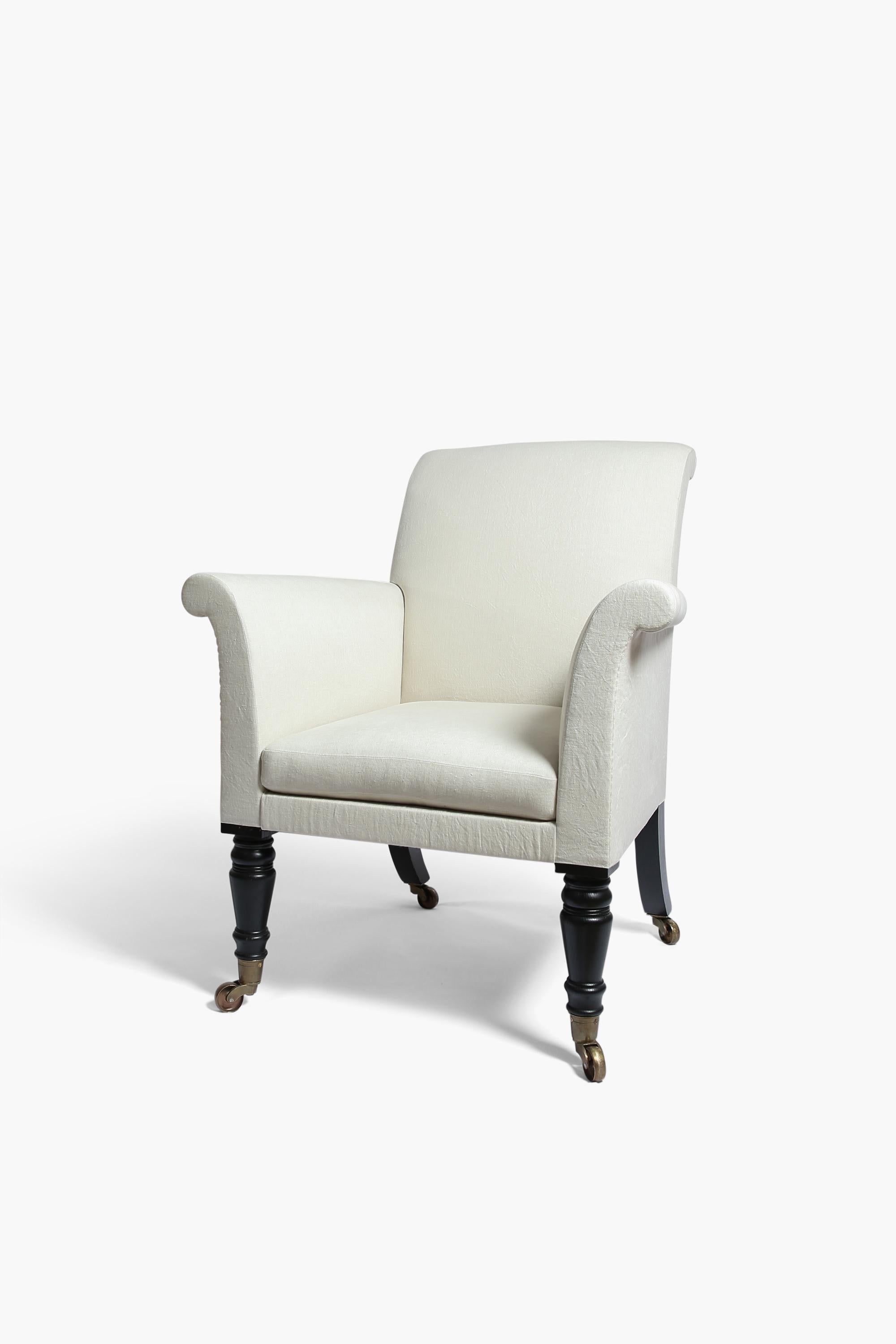 Bespoke English Library Armchair Regencia en venta