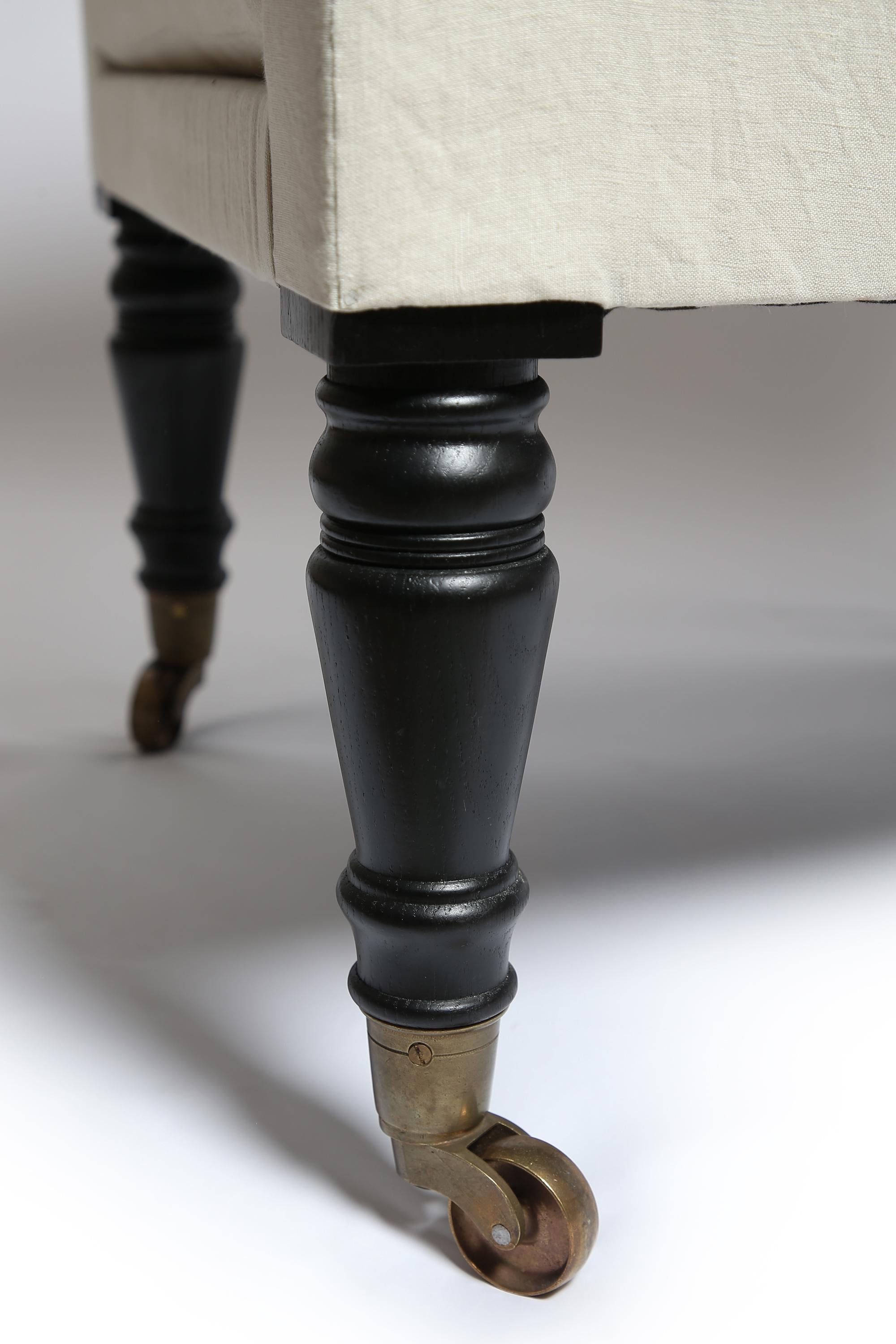 Bespoke English Library Armchair Lino en venta
