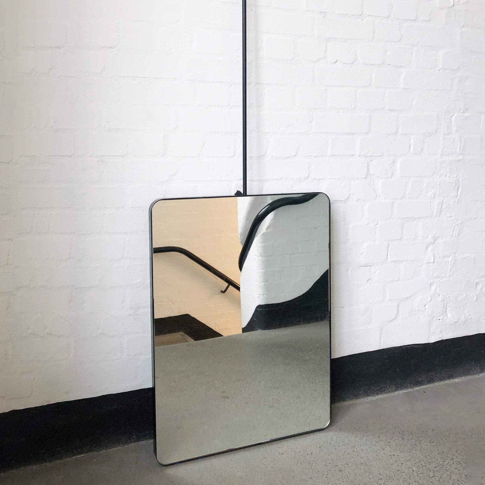 Entrada a medida para Espejo rectangular suspendido de techo Cheyenne Quadris Minimalista en venta