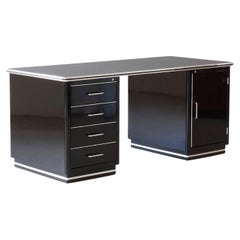 Bespoke Executive Metal Desk, Lacquered Metal, Industrial Design, Germany, 2018
