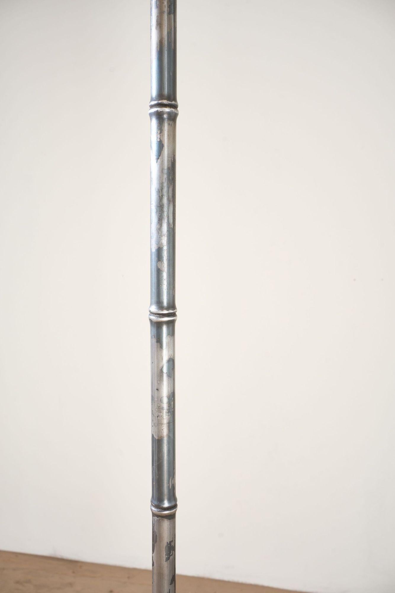 Acier Bespoke Forged steel faux Bamboo floor lamp - By TallBoy en vente