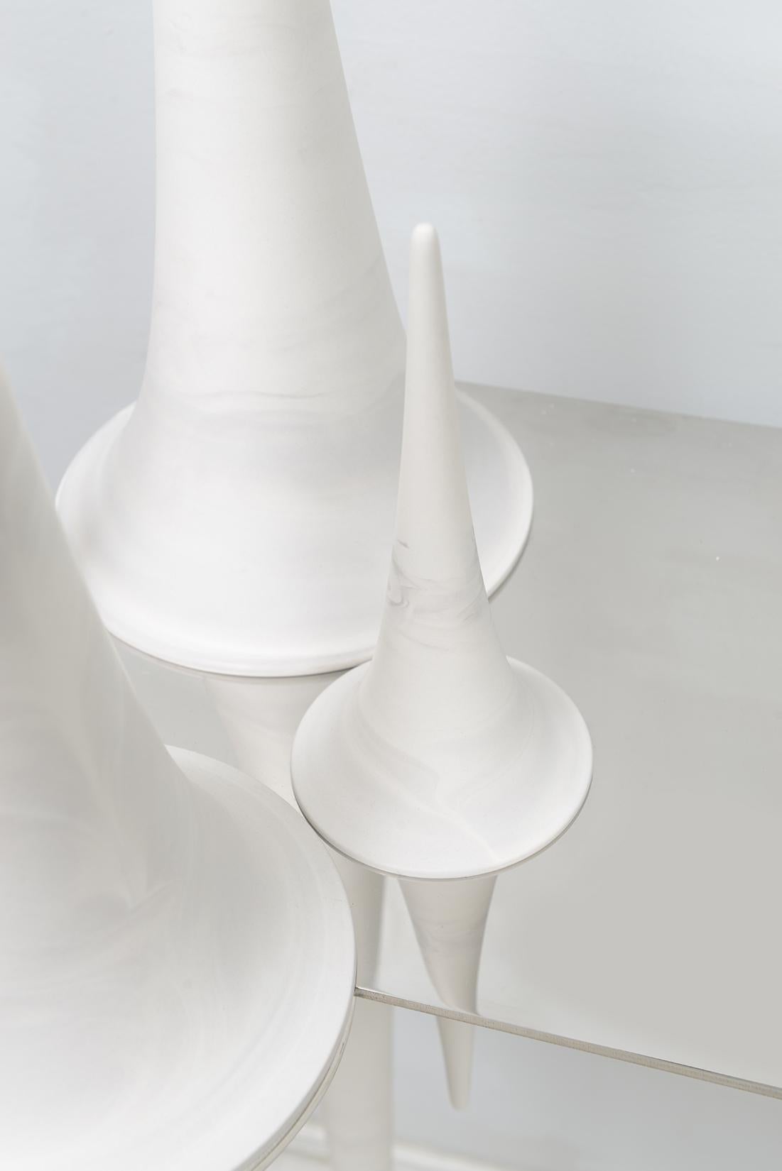Ceramica Console francese su misura con pseudosfera in ceramica in vendita