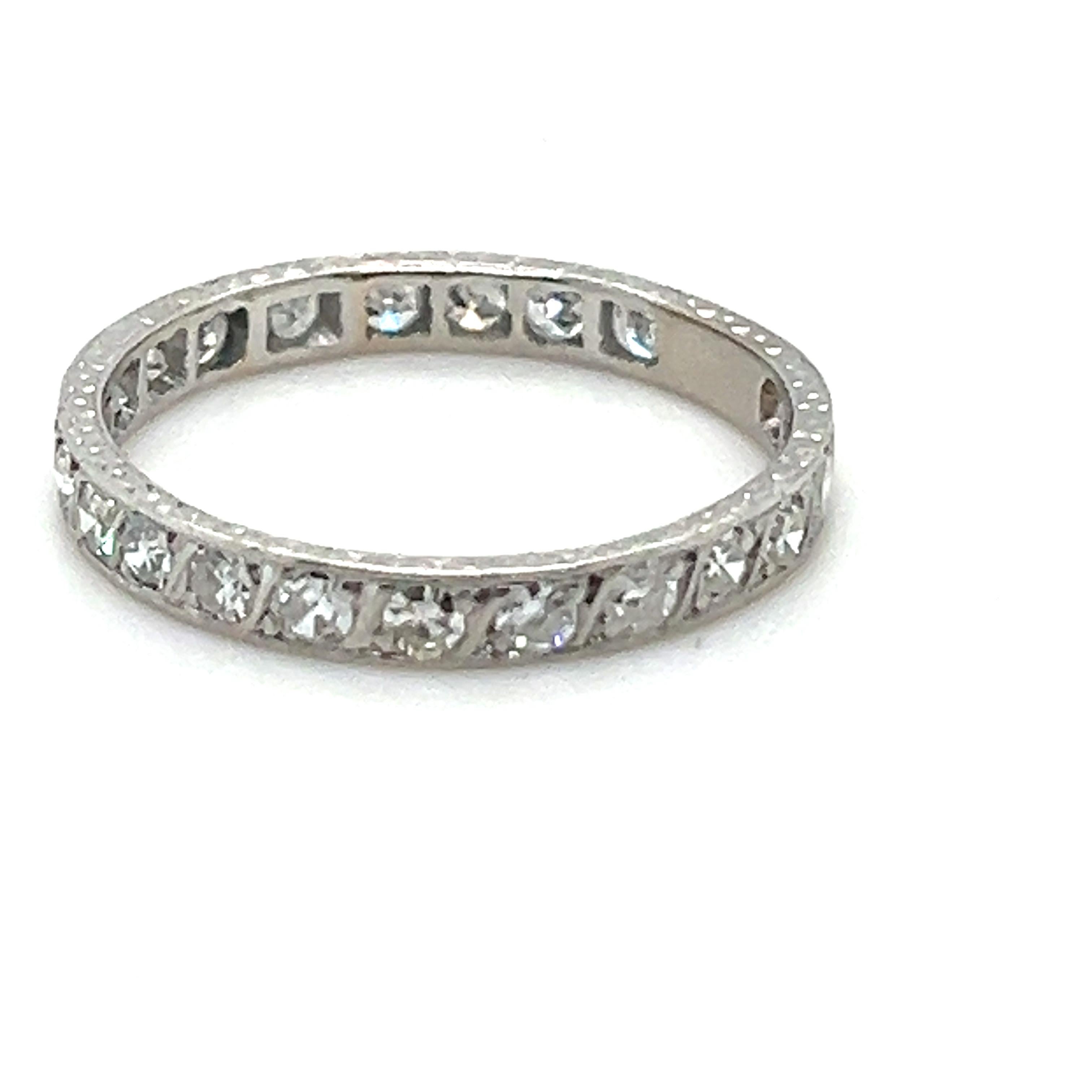 Bespoke Full Circle Diamond Wedding Ring 0.88ct In Excellent Condition In SYDNEY, NSW