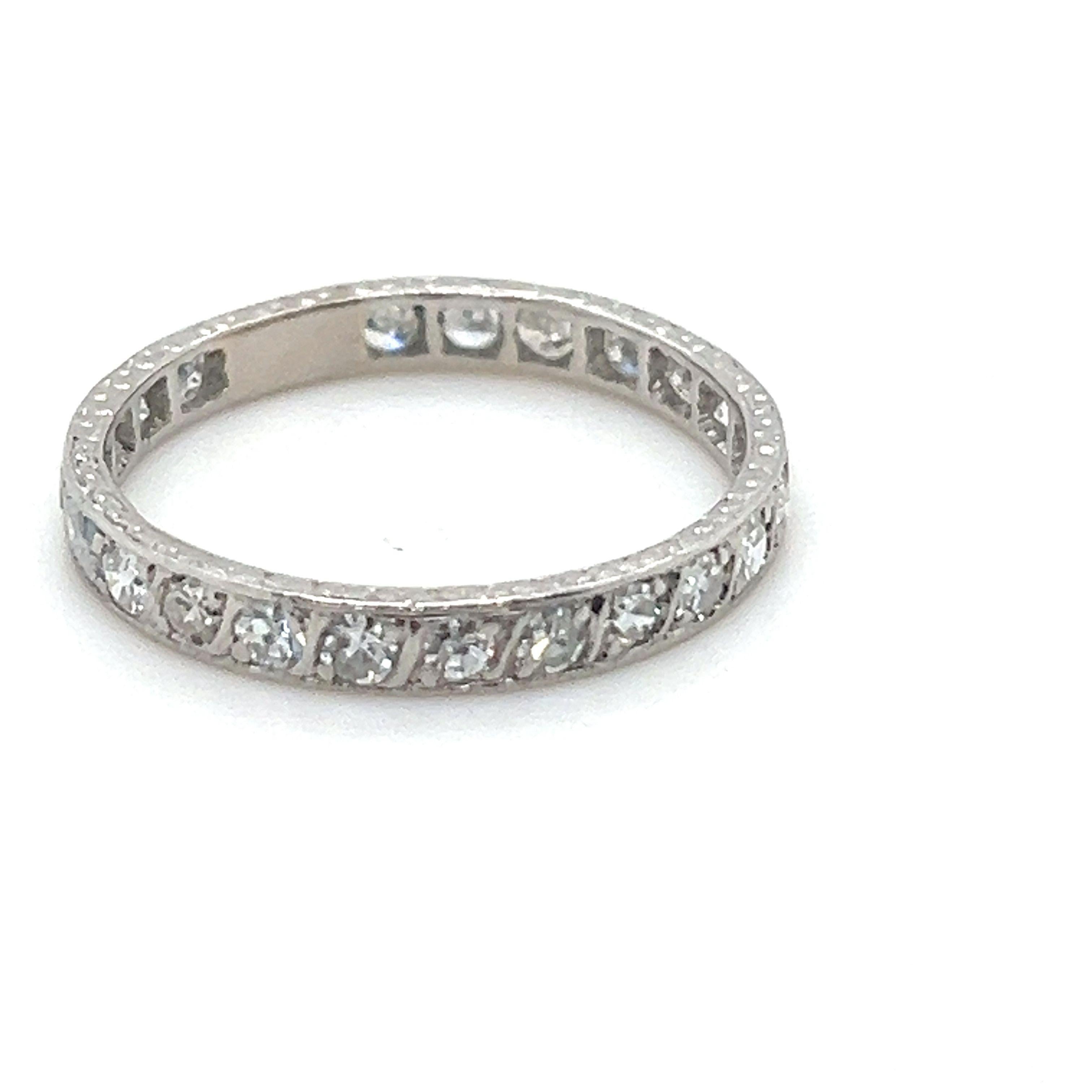 Bespoke Full Circle Diamond Wedding Ring 0.88ct For Sale 1