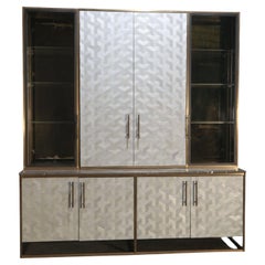 Bespoke Glass & Marble Top Cabinet