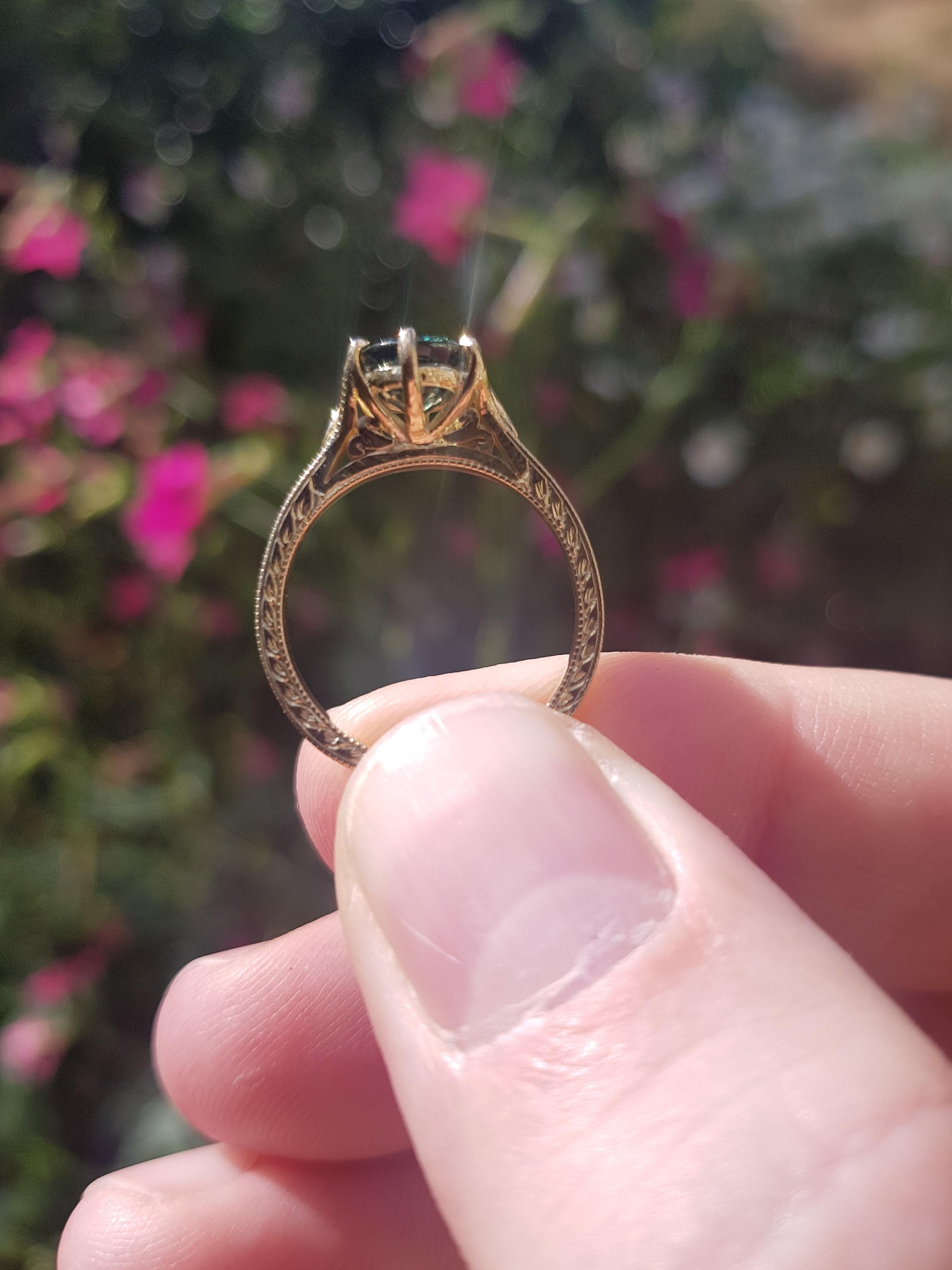 bespoke sapphire engagement ring