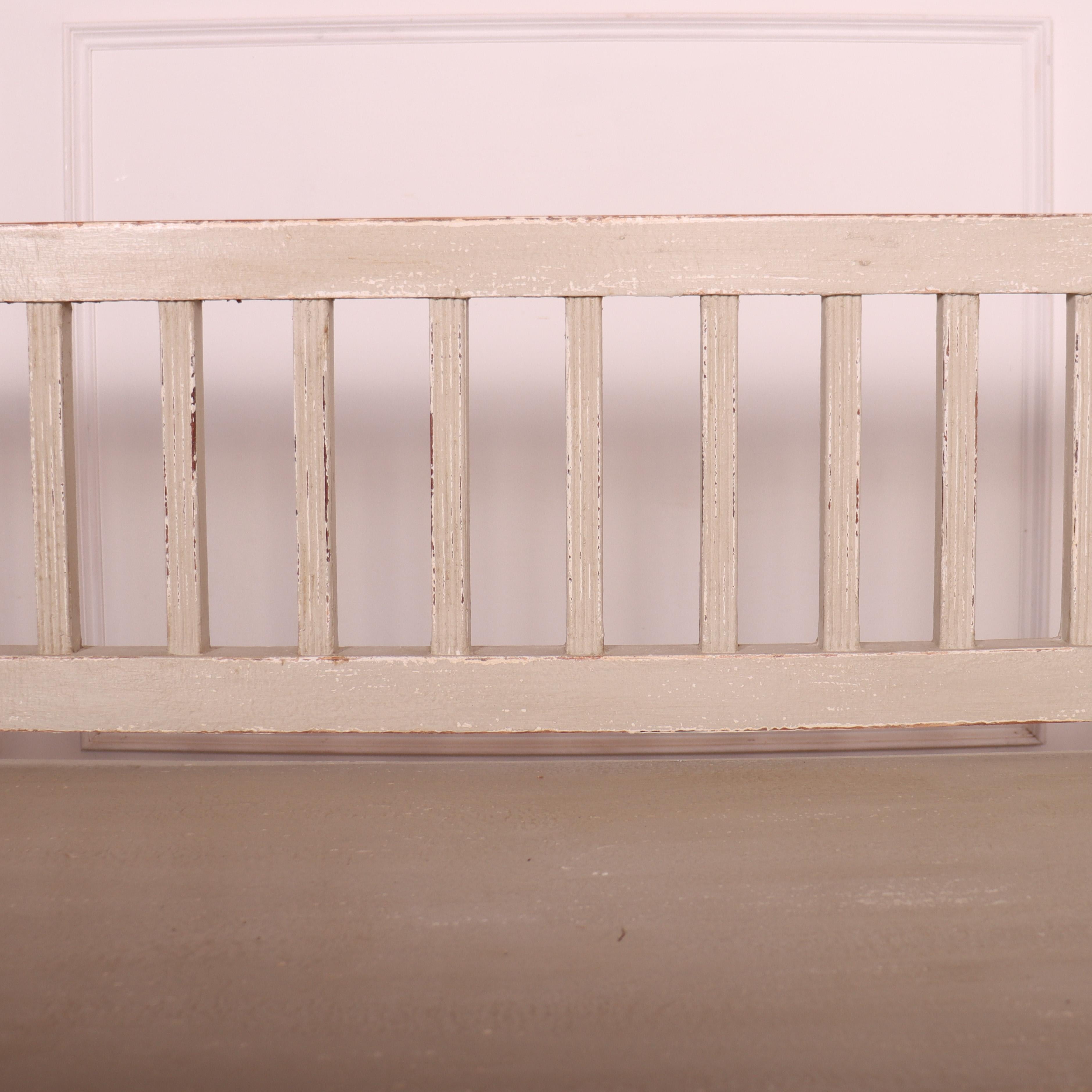 Bespoke Gustavian Style Bench For Sale 2