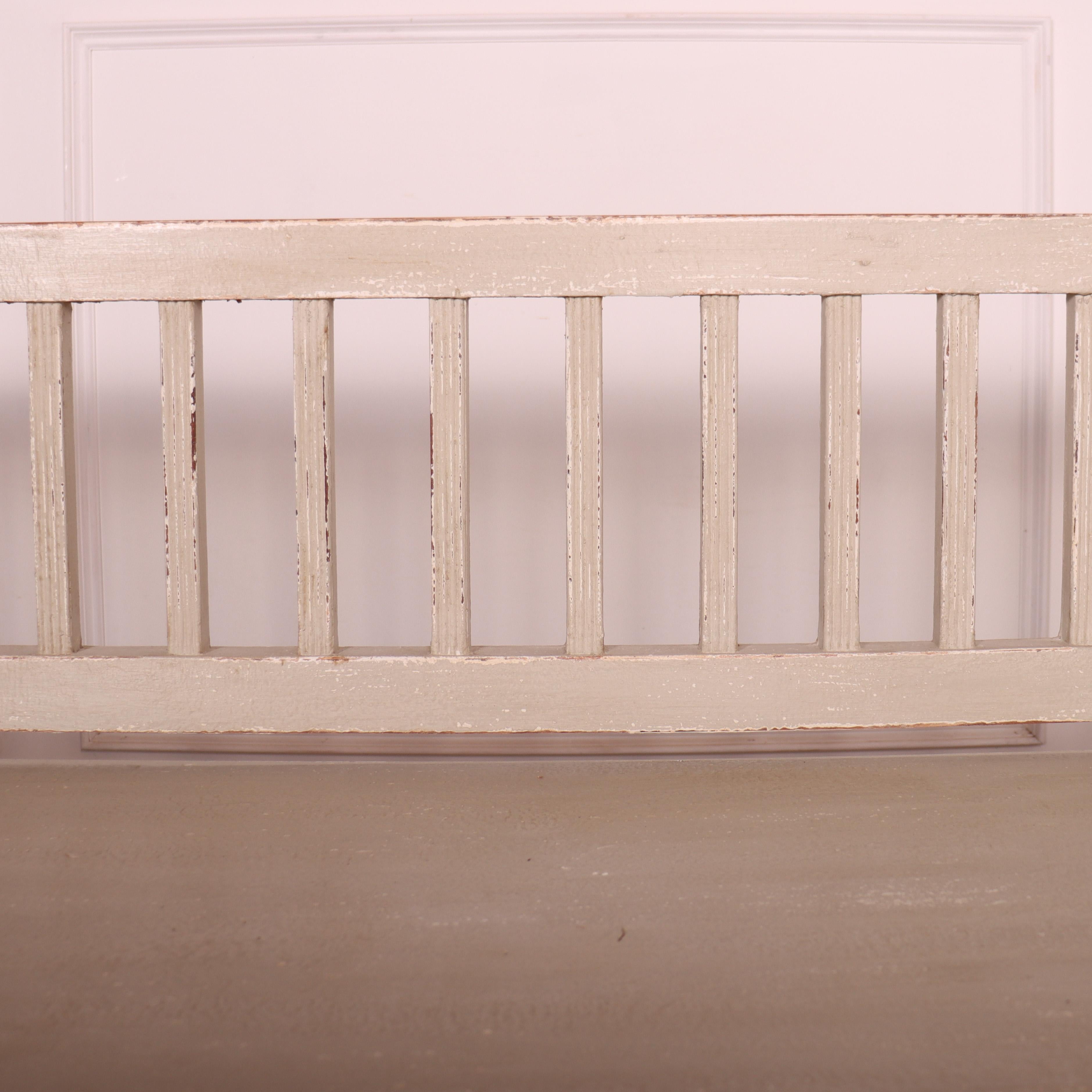 Bespoke Gustavian Style Bench For Sale 2