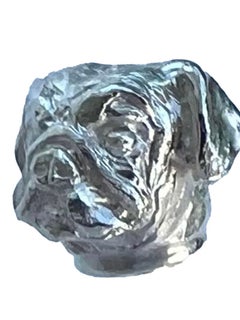 Bespoke Hand-carved Pug Heads Sterling Silver Twisted Bangle (Can Customize)