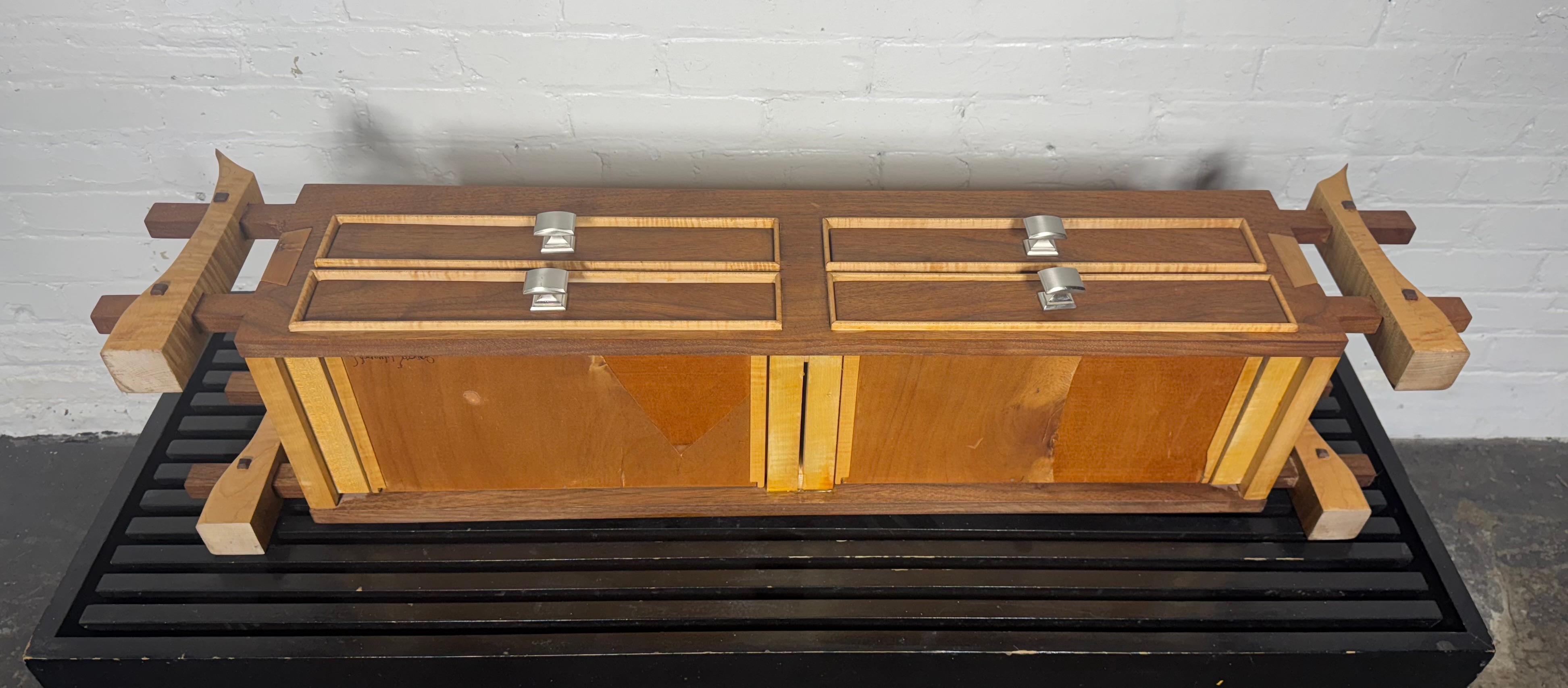 Joyero / Caja de Baratijas Artesanal Contemporáneo Modernista Asiático Hecho a Mano 4