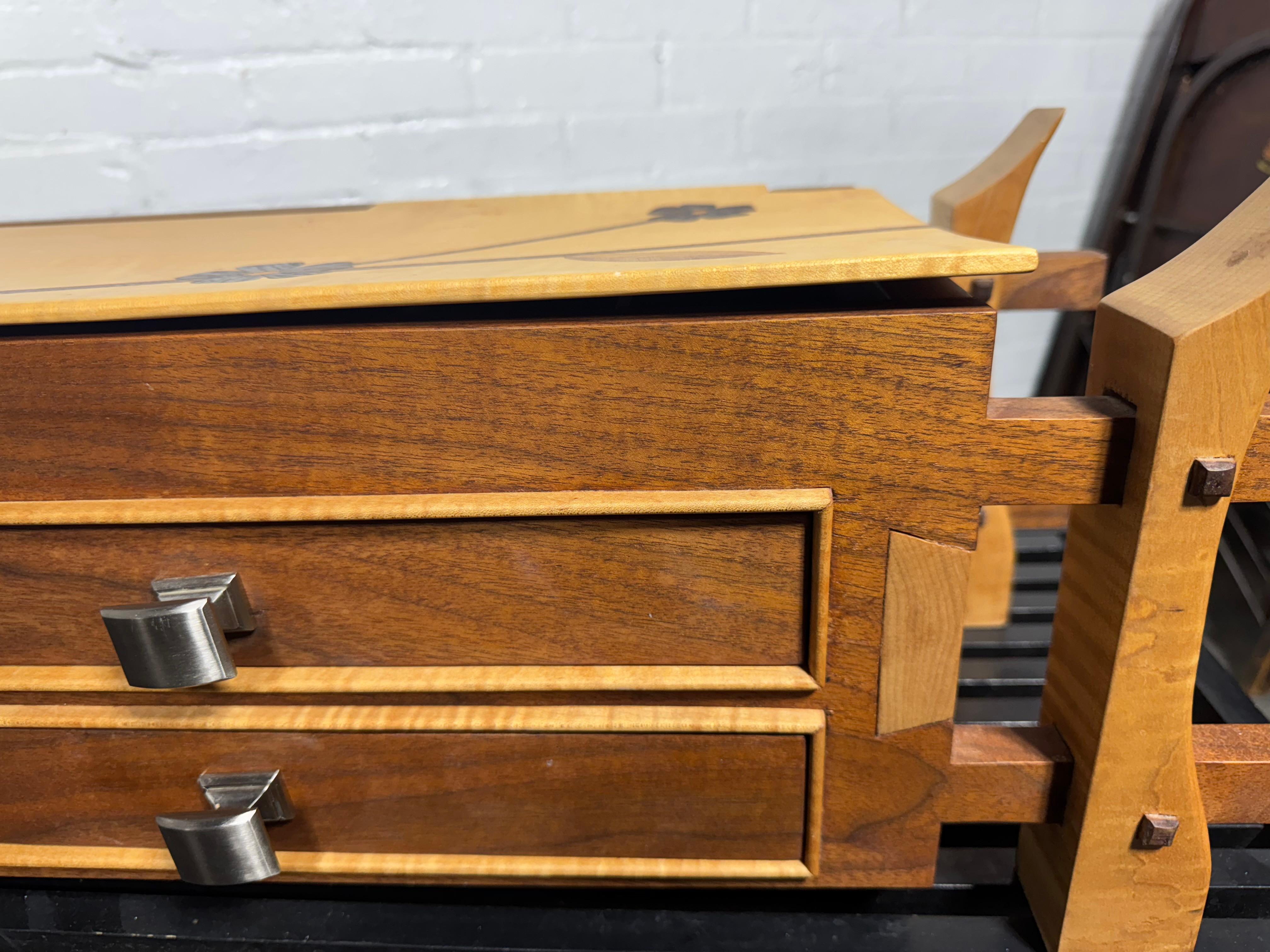 Joyero / Caja de Baratijas Artesanal Contemporáneo Modernista Asiático Hecho a Mano 7