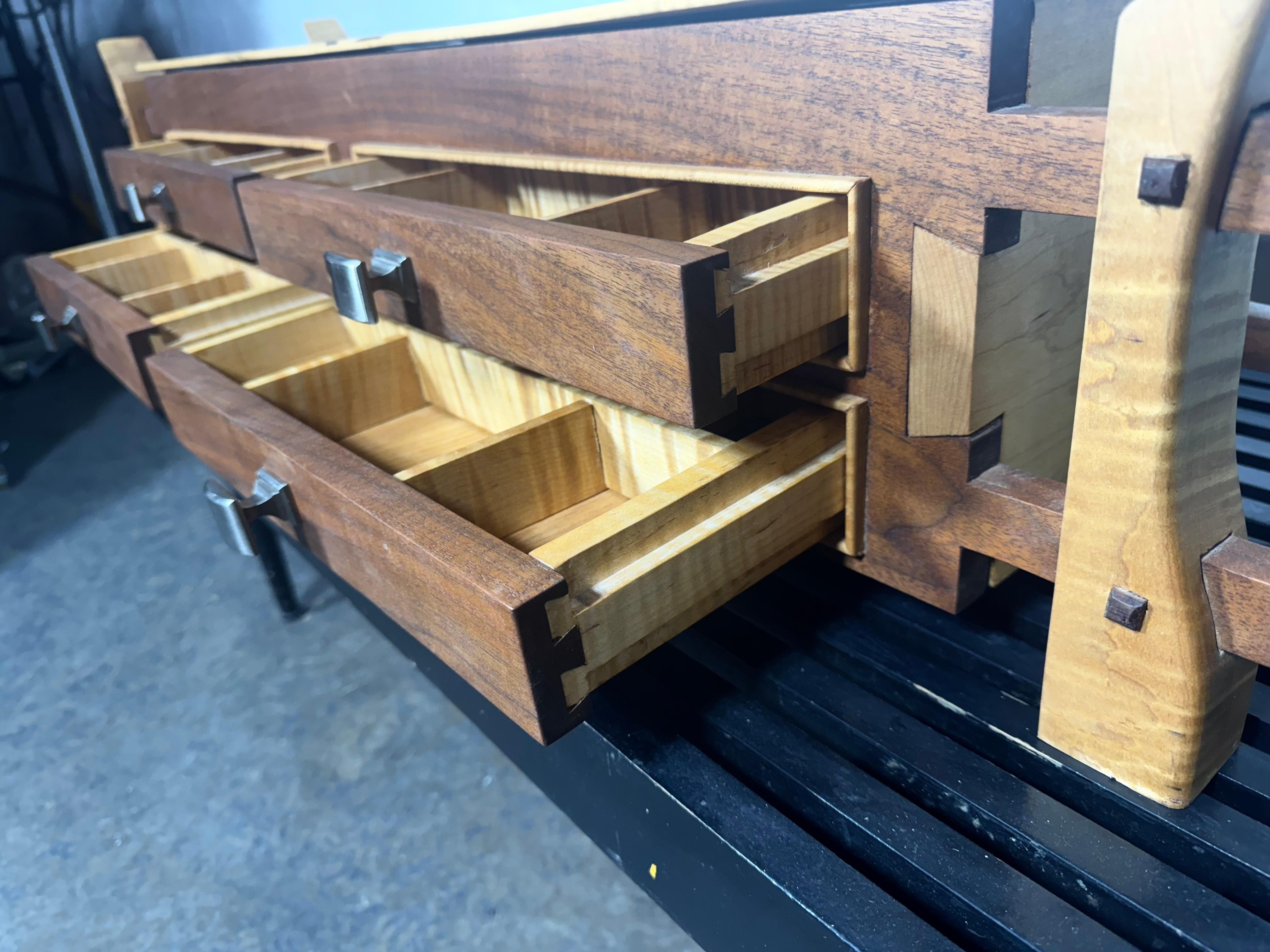 Joyero / Caja de Baratijas Artesanal Contemporáneo Modernista Asiático Hecho a Mano 1