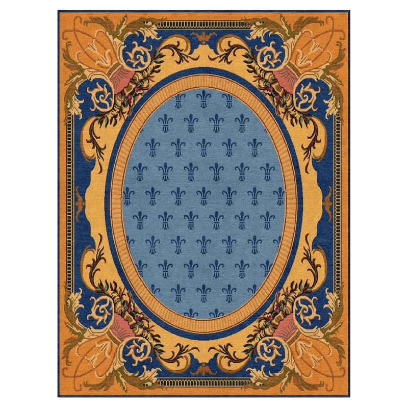Spanish Stylr Rug Bespoke Hand Knotted Rug is Style of Neoclassical Spanish Design For ...