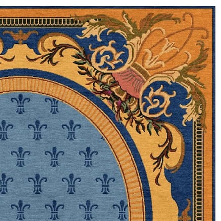 Bespoke Hand Knotted Rug is Style of Neoclassical Spanish Design For ...