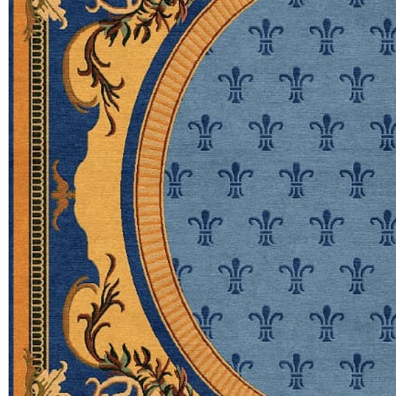 Handgeknüpfter Teppich im neoklassischen spanischen Design, maßgeschneidert im Zustand „Neu“ im Angebot in Lohr, Bavaria, DE