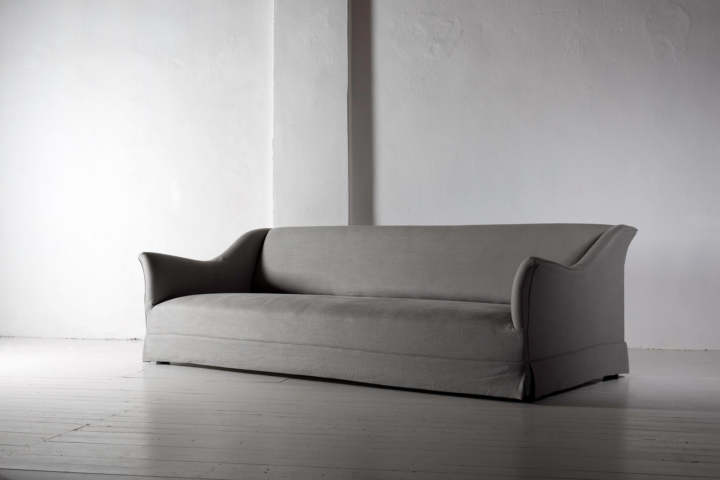 belgian linen couch