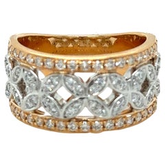 Bespoke Handmade Diamond Dress Ring 0.75 Carat