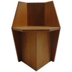 Bespoke Handmade Oak Side Chair by S Feeney, 1980s