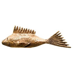 Bespoke Italian Brass Fish Handle Hardware