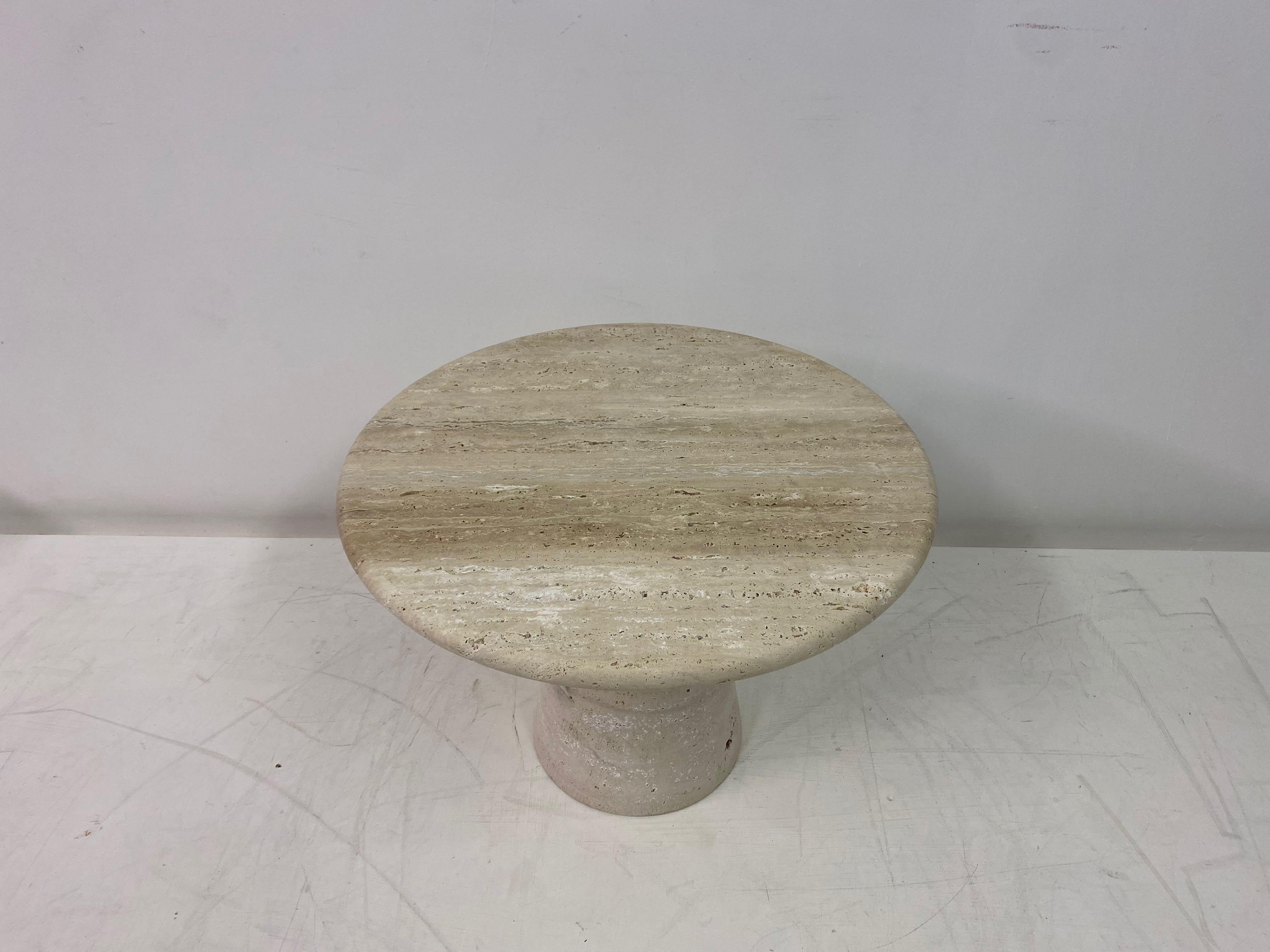 Bespoke Italian Travertine Coffee or Side Table 4