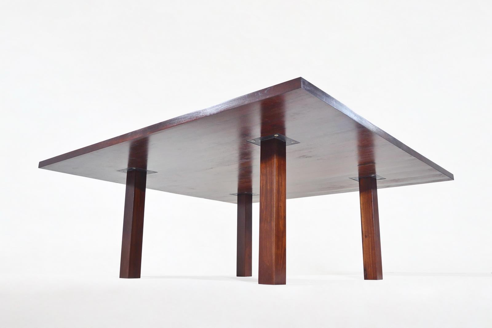 Contemporary Bespoke Library / Working Table Reclaimed Hardwood, by P. Tendercool For Sale