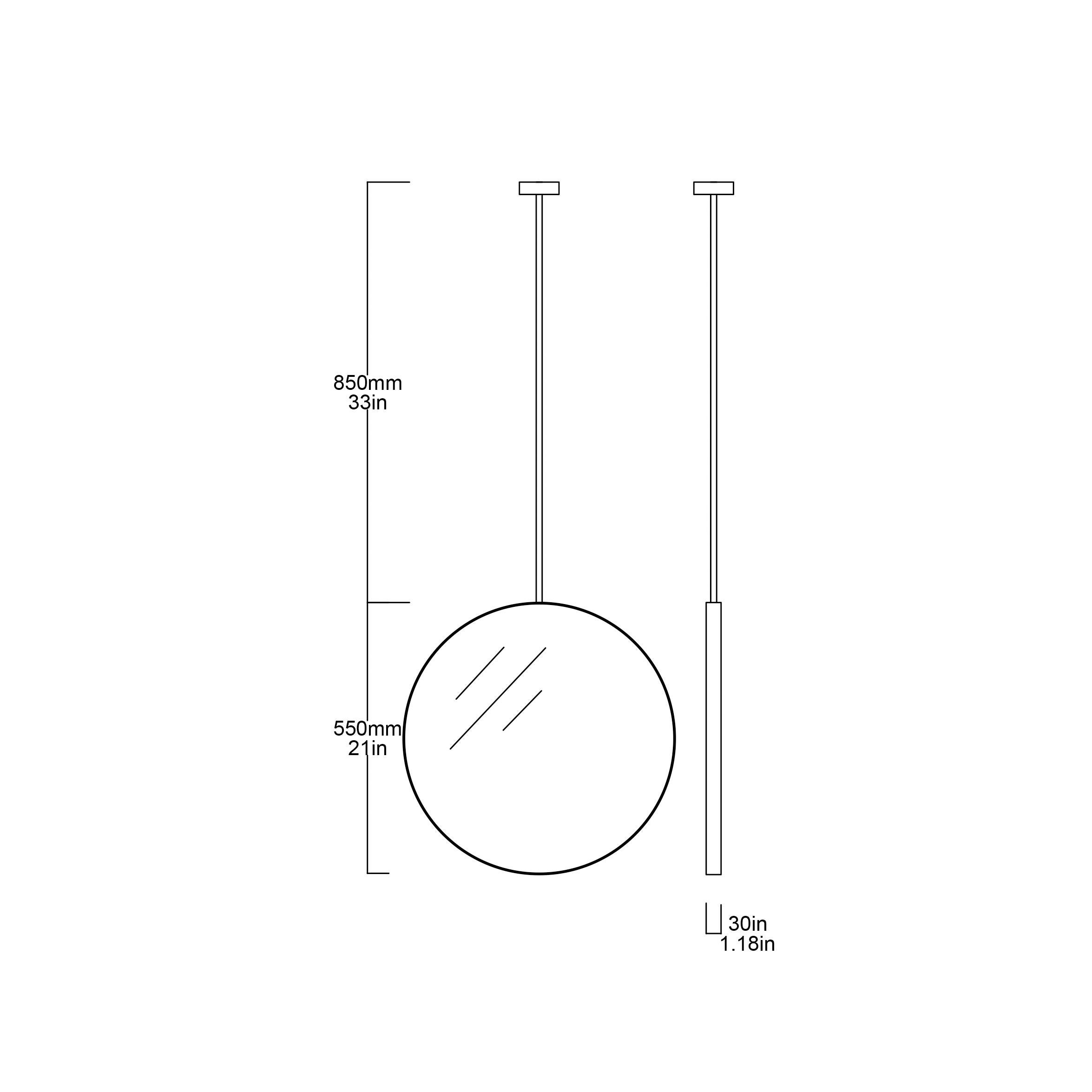Offre sur mesure pour Adriana - Lot de 2 plafonniers Orbis Suspended en acier inoxydable en vente 1