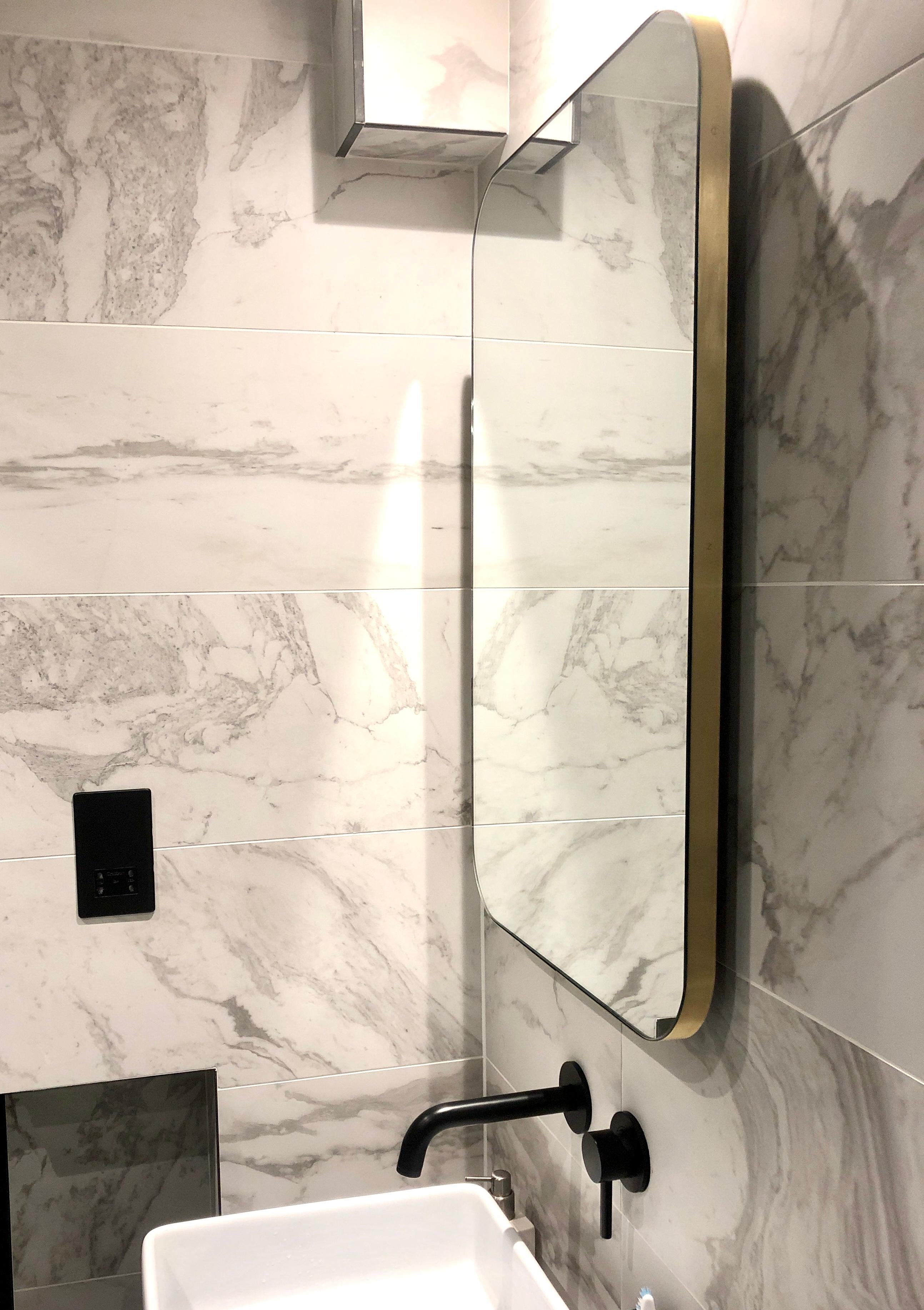Contemporary Bespoke Listing for Shirin Wall Hanging Quadris Mirror Front - Back Illumination For Sale
