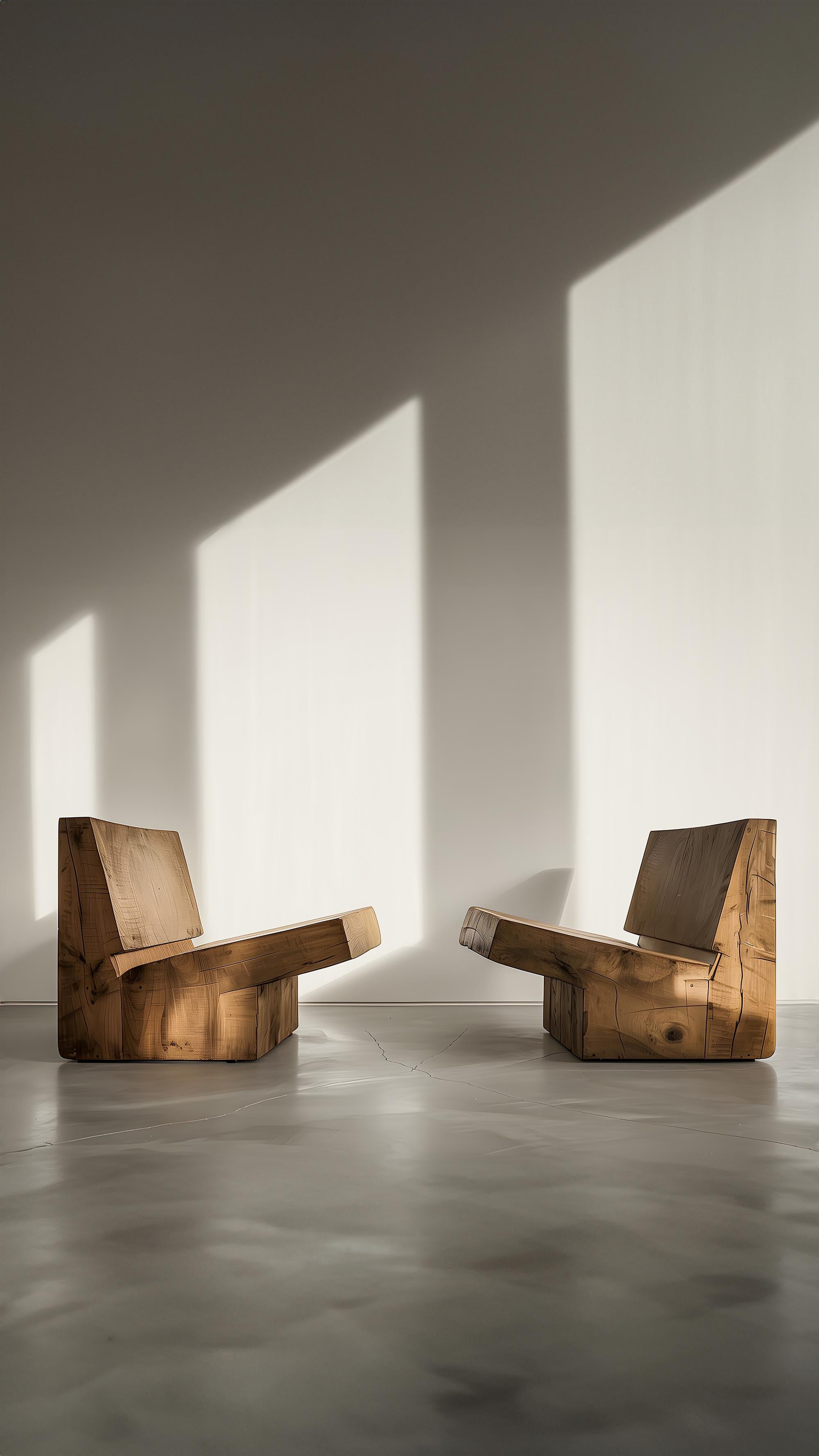Hardwood Bespoke Lobby Chair Custom Finish Muted by Joel Escalona No09 For Sale