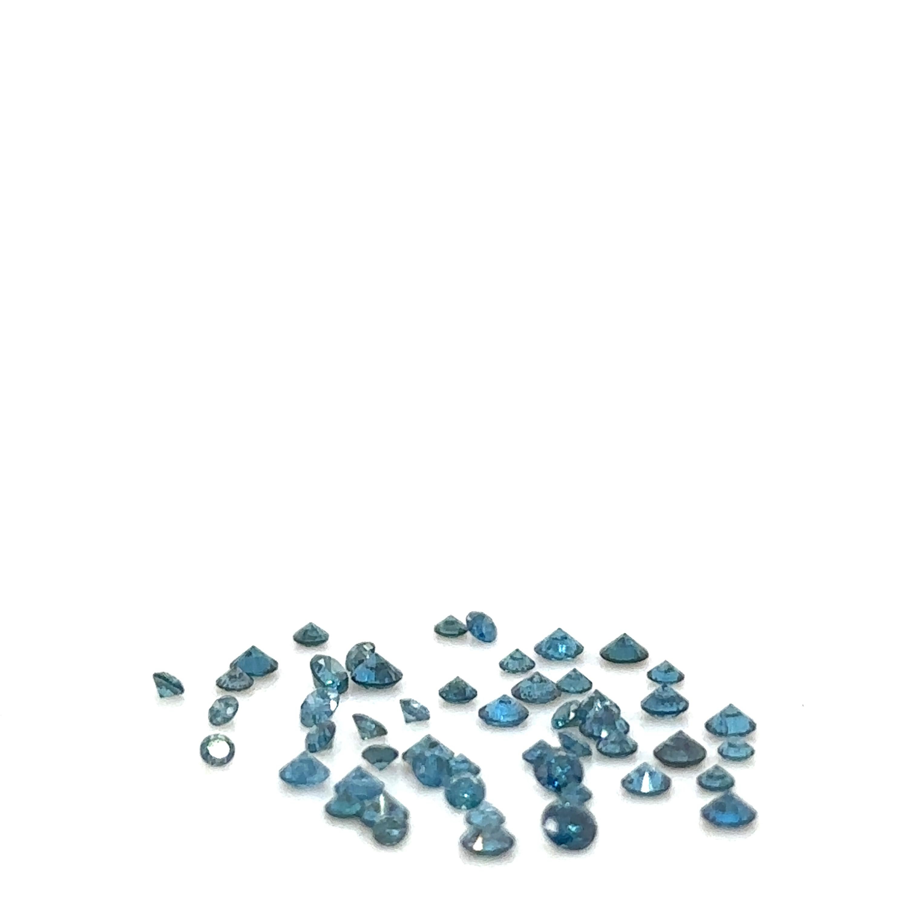 Diamanti sfusi blu taglio Brilliante 1.00ct In condizioni ottime in vendita a SYDNEY, NSW
