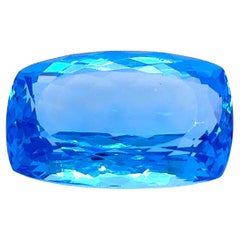 Bespoke Loose Blue Topaz Elongated Cushion Cut 33.3ct