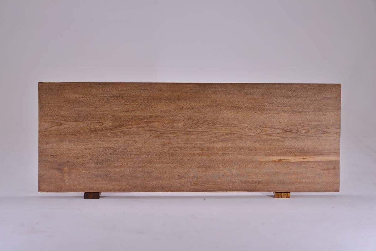 Bespoke Low Table, Single Slab of Antique Hardwood, by P. Tendercool, in Stock 4