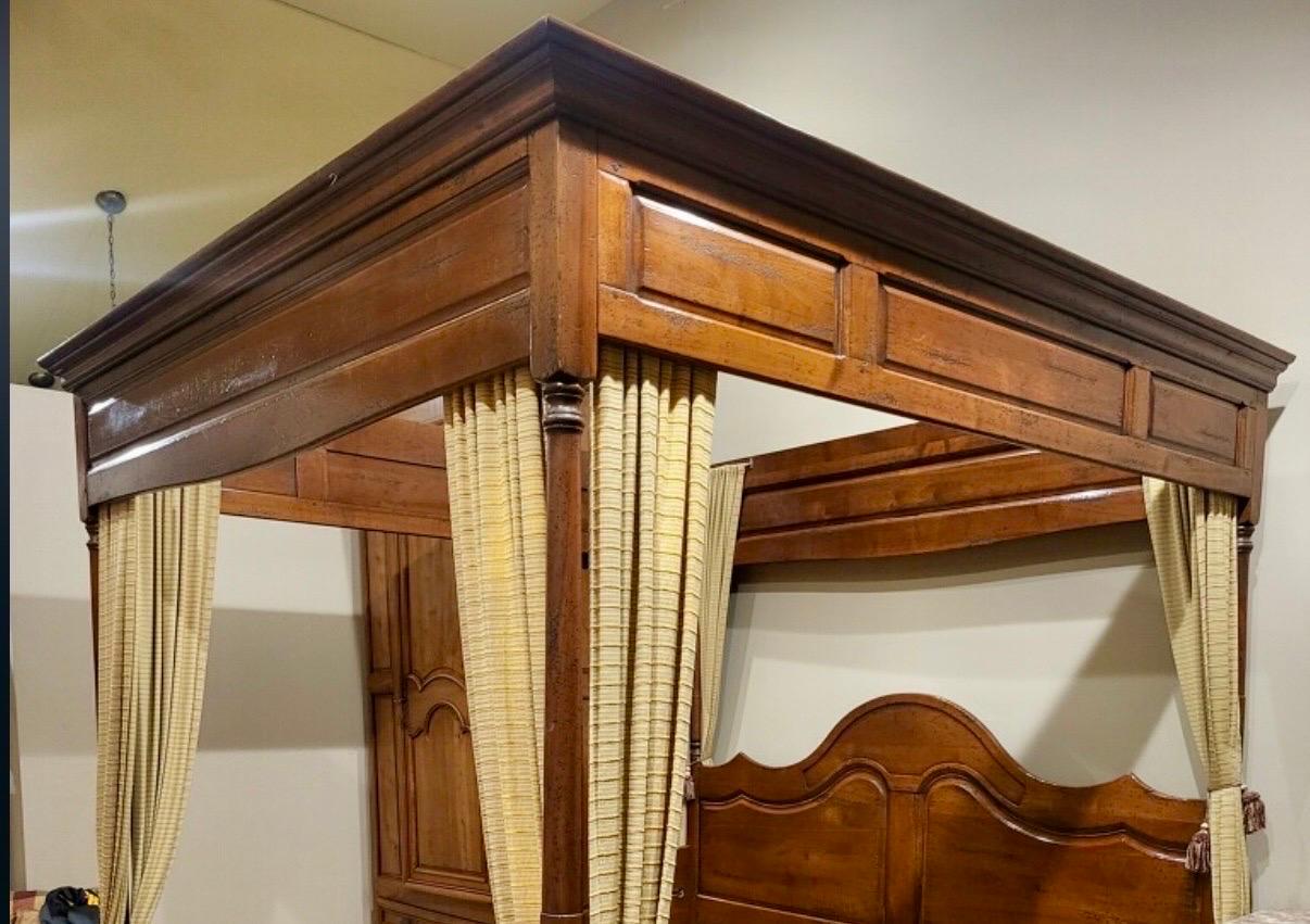 Bespoke Made in France Country French The Provence Collection King Canopy Bed For Sale 2