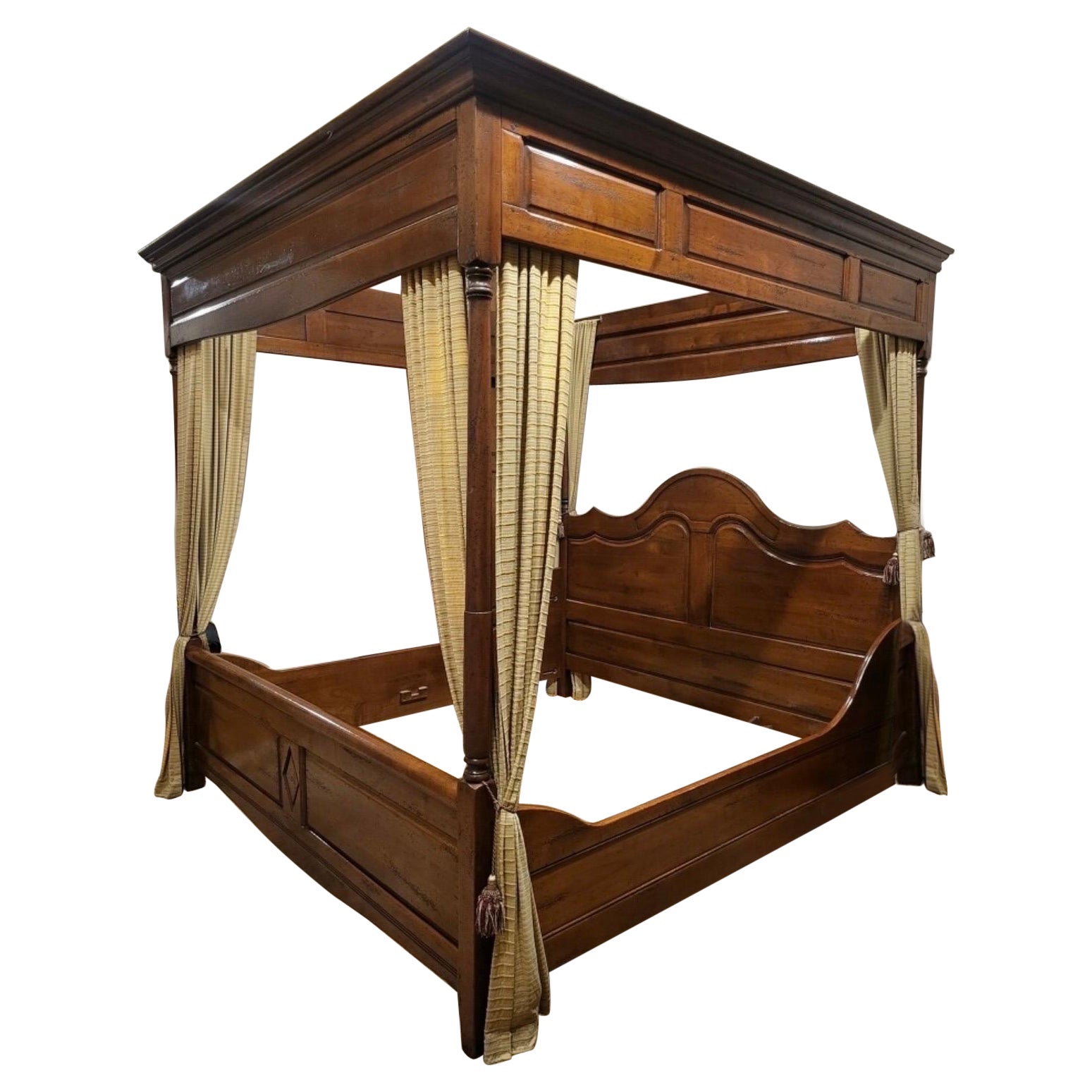 Letto a baldacchino su misura Made in France Country French The Provence Collection King Canopy Bed