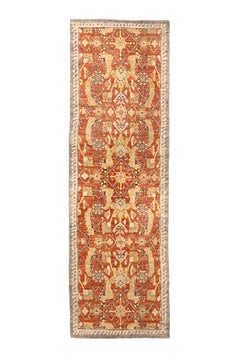 Camino de mesa a medida estilo Mahal con diseño floral Herati