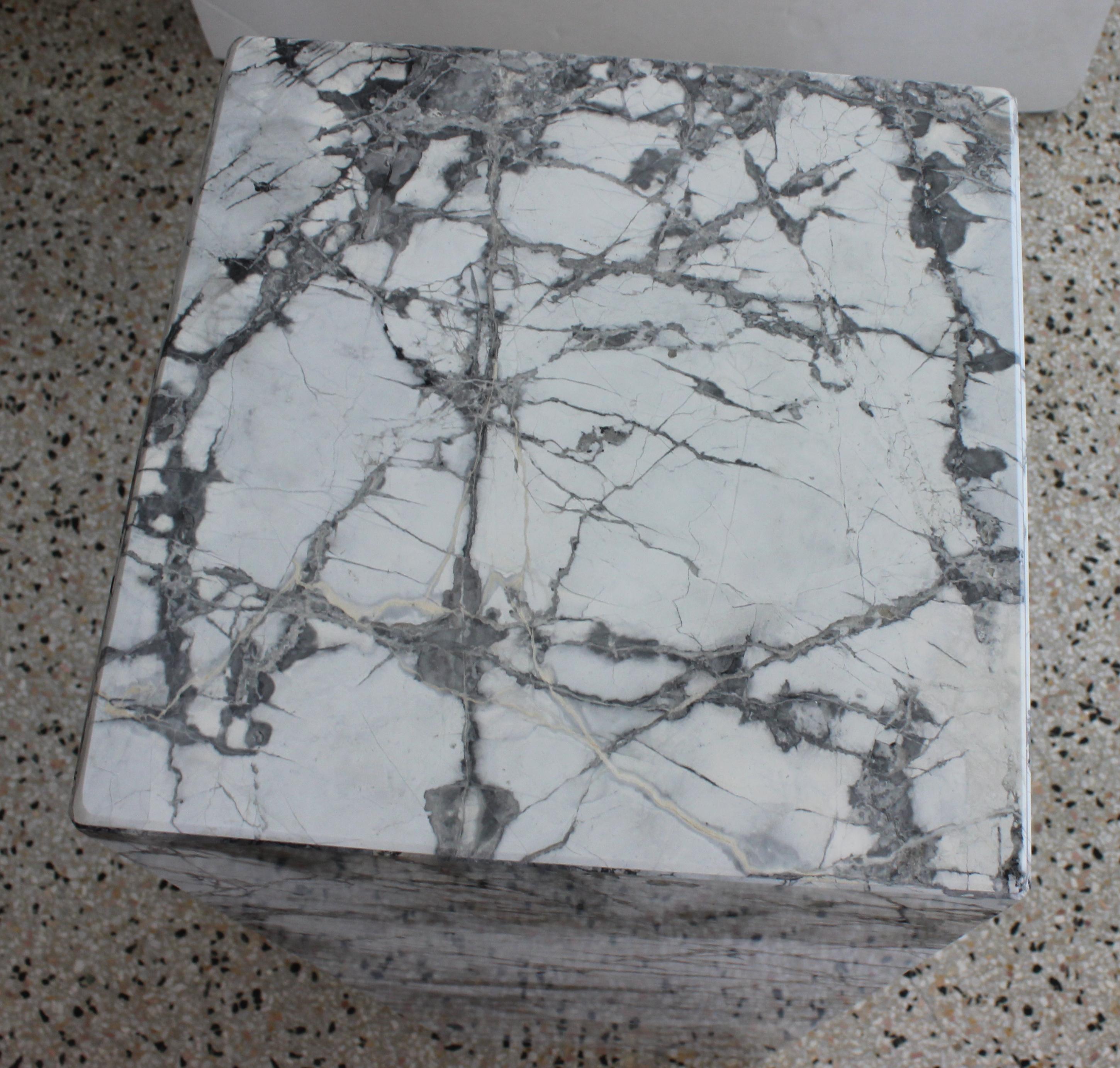 Contemporary Bespoke Marble Pedestal by I.S.G. For Sale