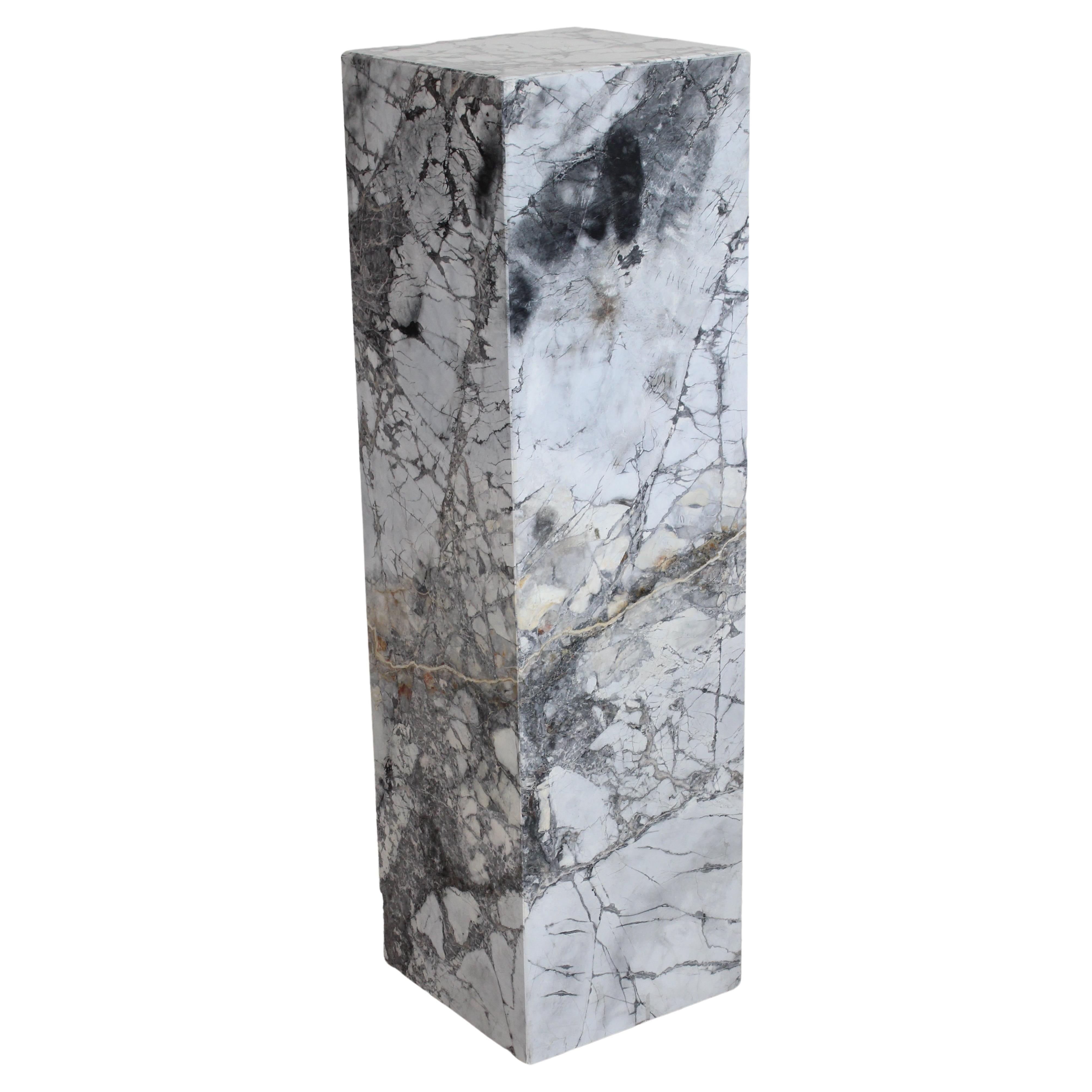 Bespoke Marble Pedestal by I.S.G. For Sale