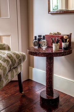 Bespoke Mephisto table In Portland stone and terrazzo ceramic by Toad Gallery