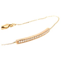 Bespoke Midas 18 Carat Rose Gold Chain 0.23 Carat