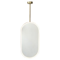 Bespoke Mirror for Dayna Capsula Front Illuminated Suspended Mirror Brass Frame